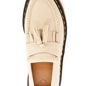 Dr. Martens Women's Adrian Tassel Virginia Leather Loafers - Color Parchment